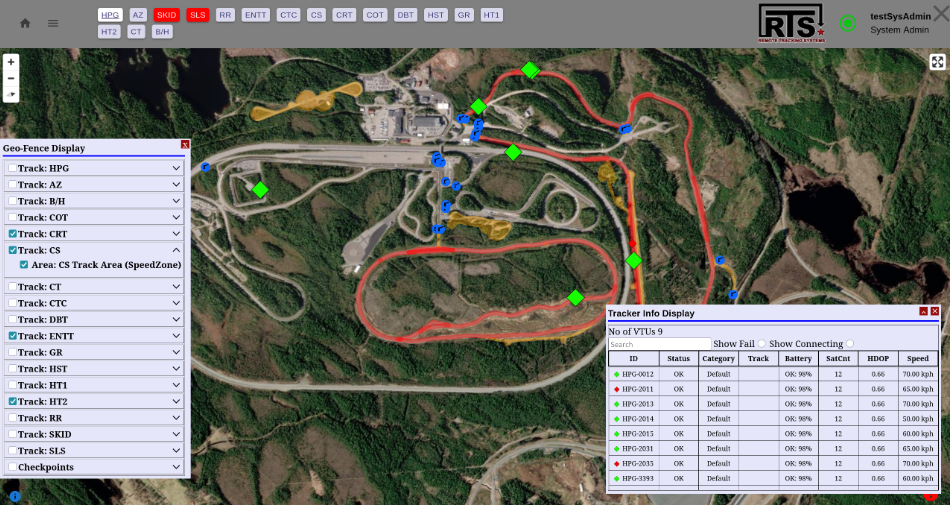 vMonitor™ Real-time Tracking Interface