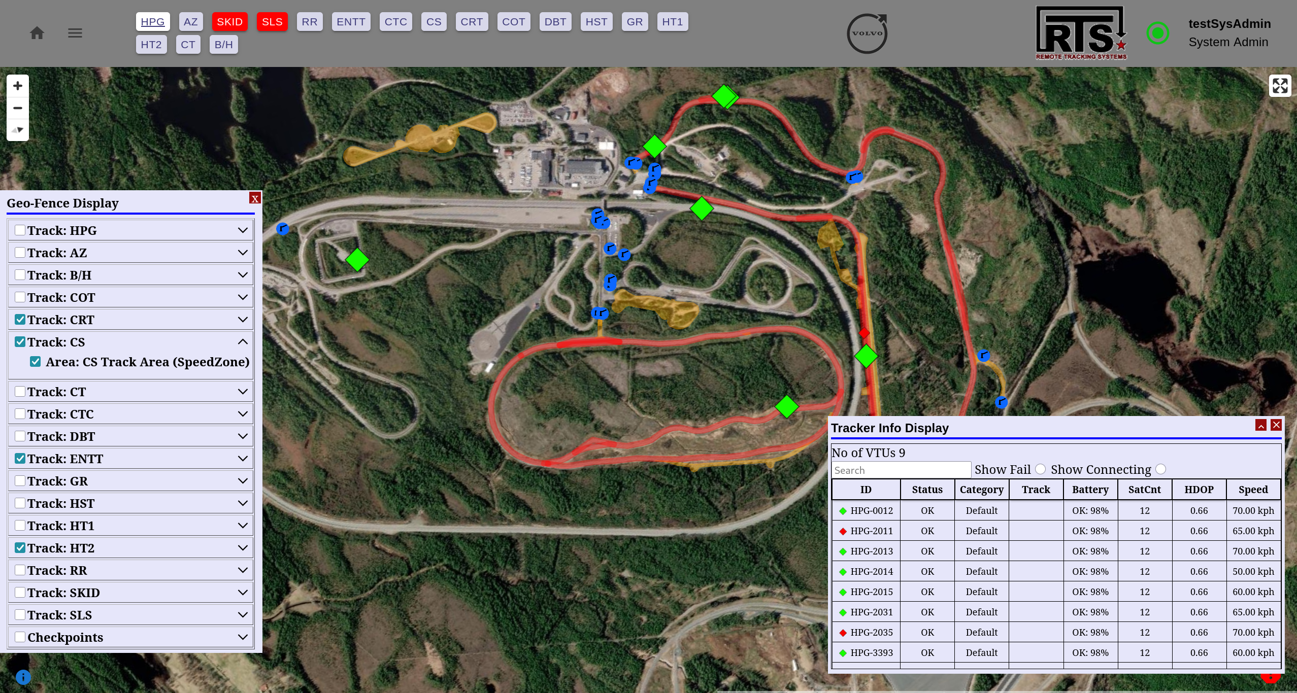 vMonitor™ Real-time Tracking Interface